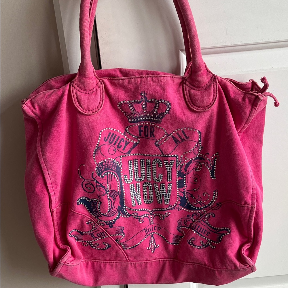 Juicy Couture Vibrant Y2K Vintage Pink Tote